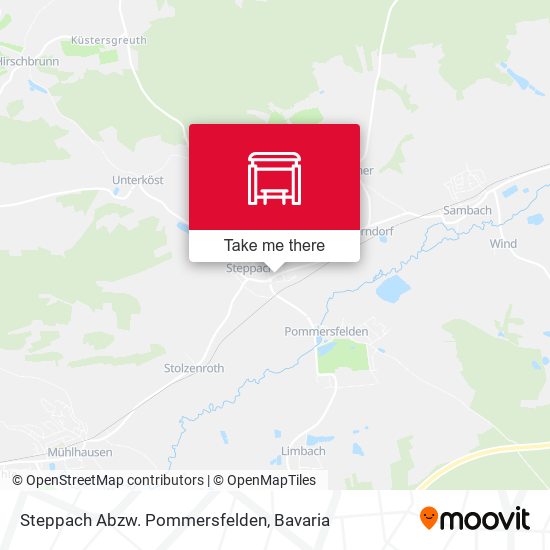 Steppach Abzw. Pommersfelden map