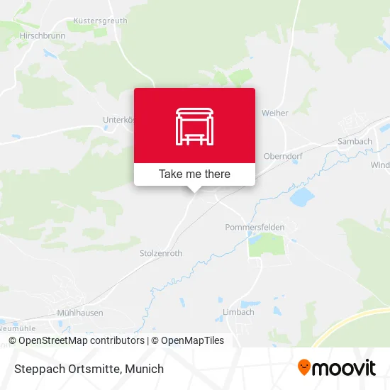 Карта Steppach Ortsmitte