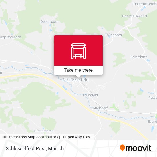 Schlüsselfeld Post map