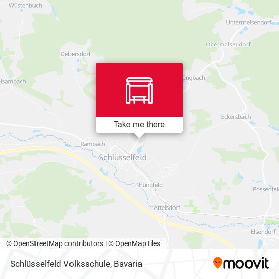 Schlüsselfeld Volksschule map