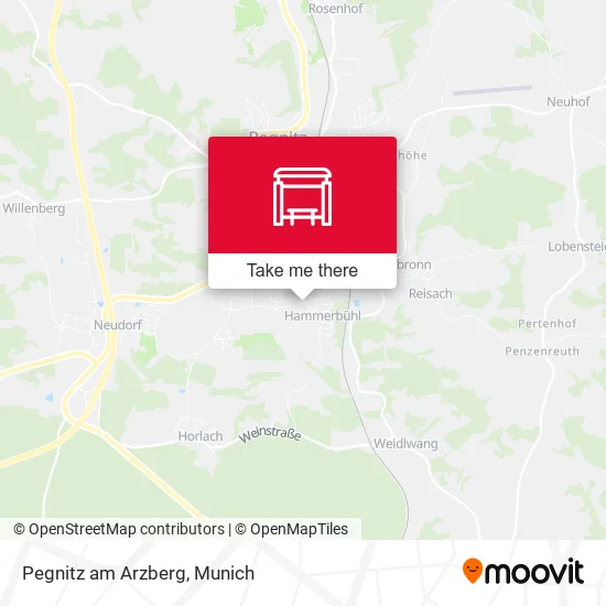 Карта Pegnitz am Arzberg