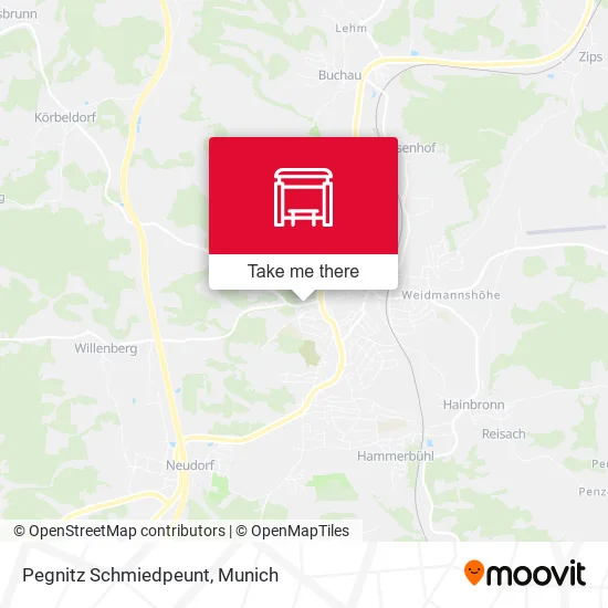 Карта Pegnitz Schmiedpeunt