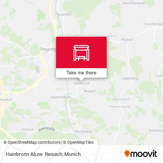 Карта Hainbronn Abzw. Reisach
