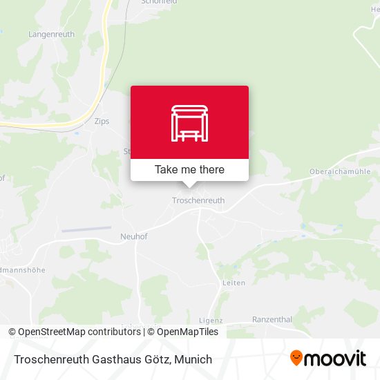 Troschenreuth Gasthaus Götz map