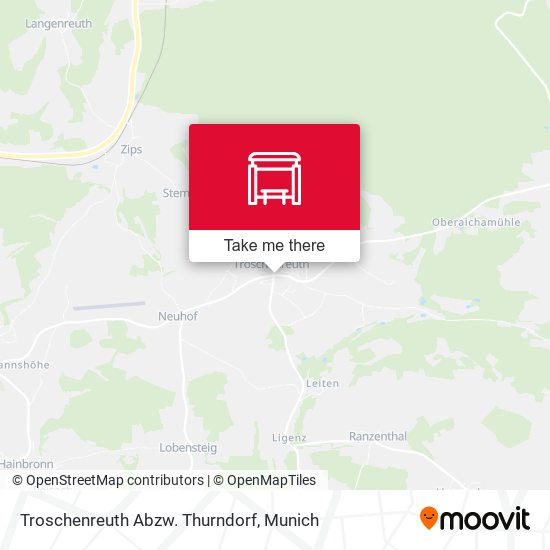 Troschenreuth Abzw. Thurndorf map