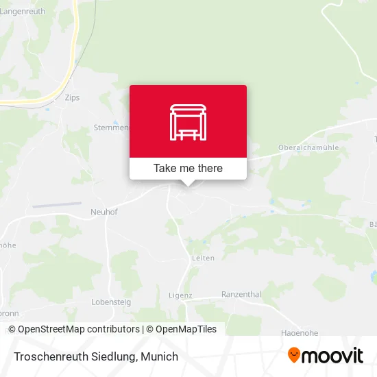 Карта Troschenreuth Siedlung
