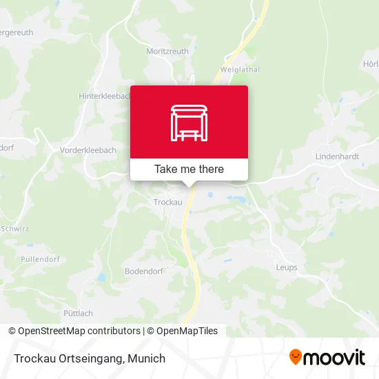 Карта Trockau Ortseingang