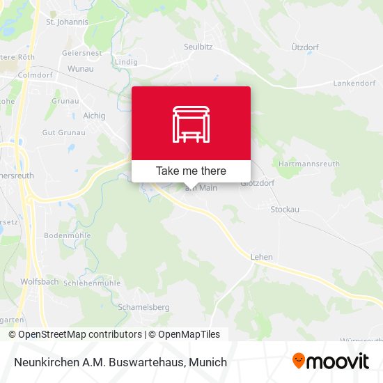 Neunkirchen A.M. Buswartehaus map