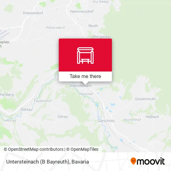 Карта Untersteinach (B Bayreuth)