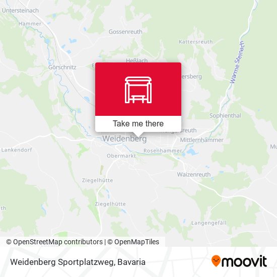 Weidenberg Sportplatzweg map