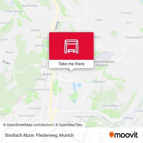 Bindlach Abzw. Fliederweg map