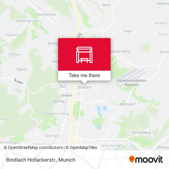Карта Bindlach Hofackerstr.