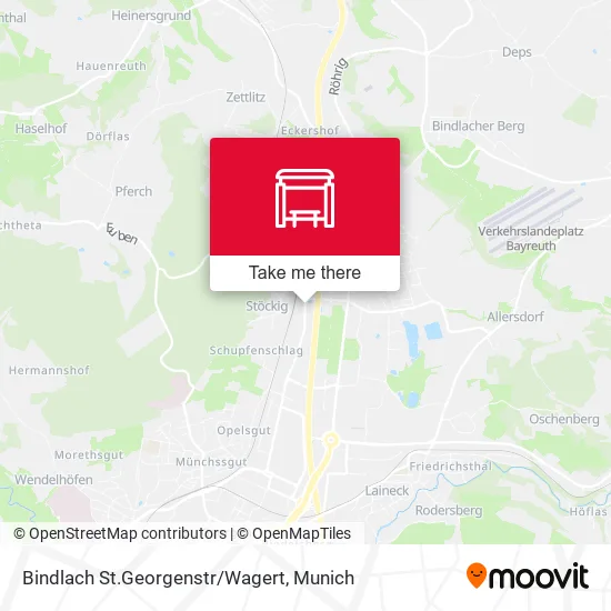 Карта Bindlach St.Georgenstr/Wagert