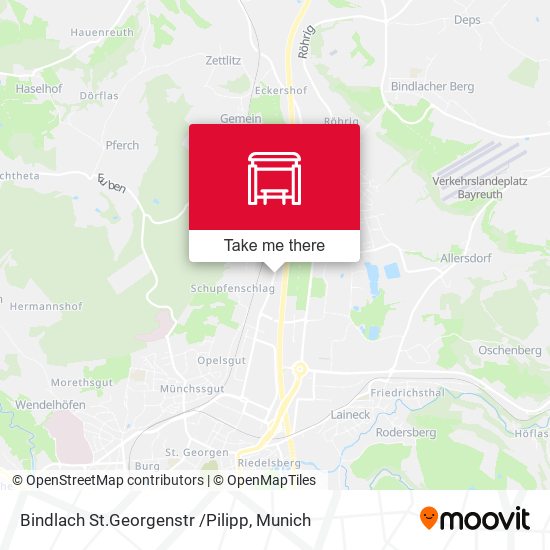 Bindlach St.Georgenstr /Pilipp map