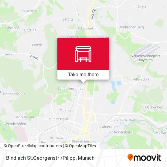 Карта Bindlach St.Georgenstr /Pilipp