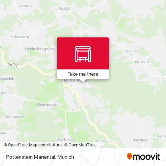 Карта Pottenstein Mariental