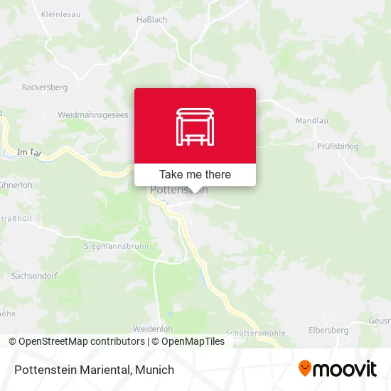 Карта Pottenstein Mariental