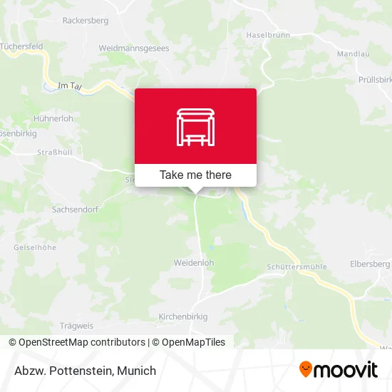Карта Abzw. Pottenstein