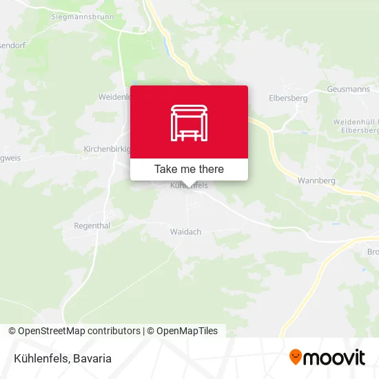 Карта Kühlenfels