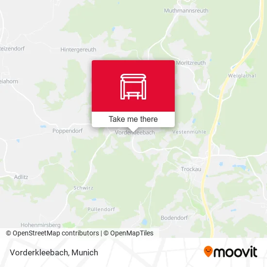 Карта Vorderkleebach