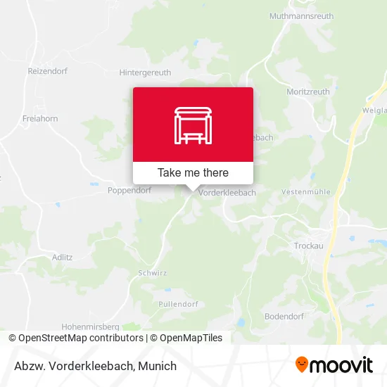 Карта Abzw. Vorderkleebach