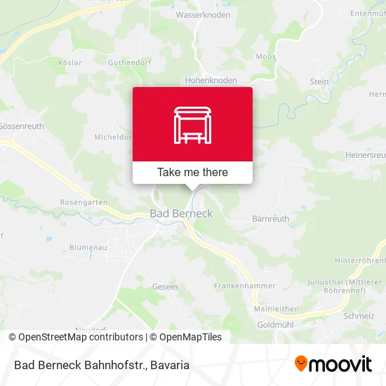 Карта Bad Berneck Bahnhofstr.