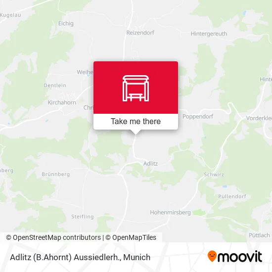 Карта Adlitz (B.Ahornt) Aussiedlerh.