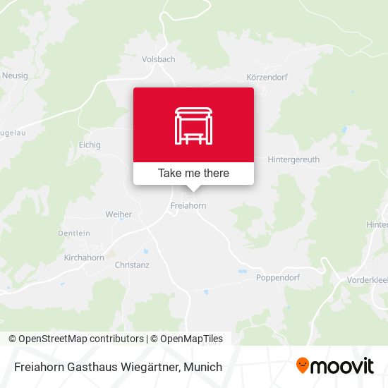 Карта Freiahorn Gasthaus Wiegärtner