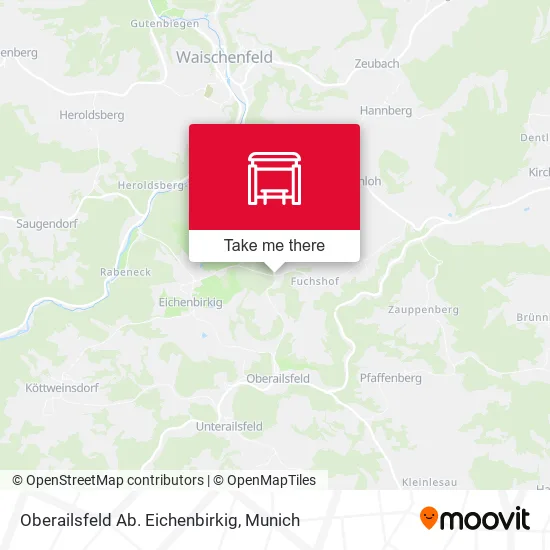 Карта Oberailsfeld Ab. Eichenbirkig