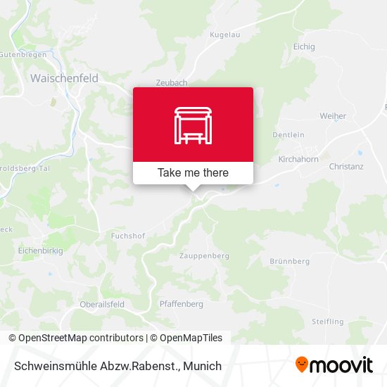 Schweinsmühle Abzw.Rabenst. map