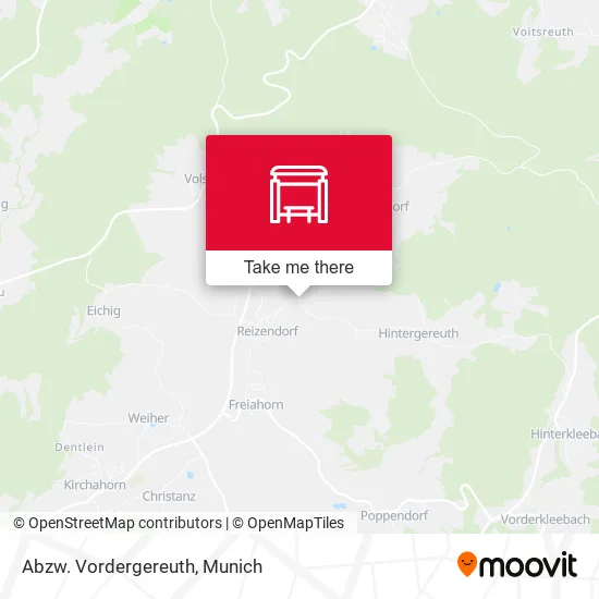 Карта Abzw. Vordergereuth