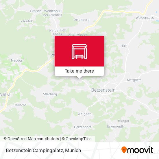 Карта Betzenstein Campingplatz