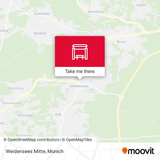 Карта Weidensees Mitte