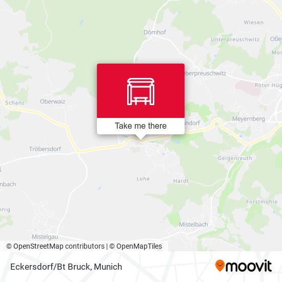 Eckersdorf/Bt Bruck map