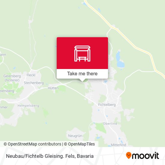 Neubau/Fichtelb Gleising. Fels map