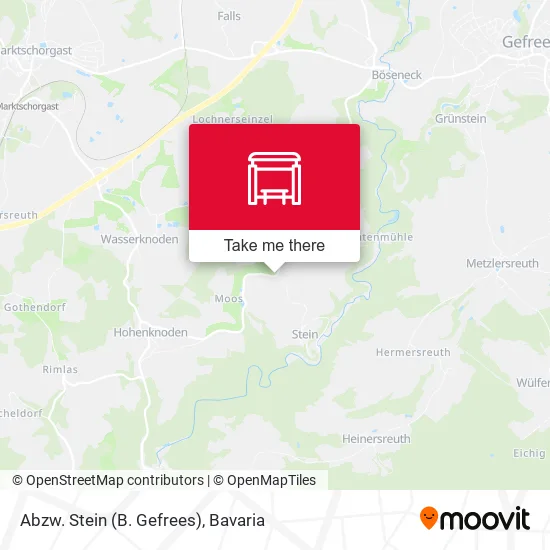 Abzw. Stein (B. Gefrees) map