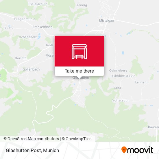 Карта Glashütten Post