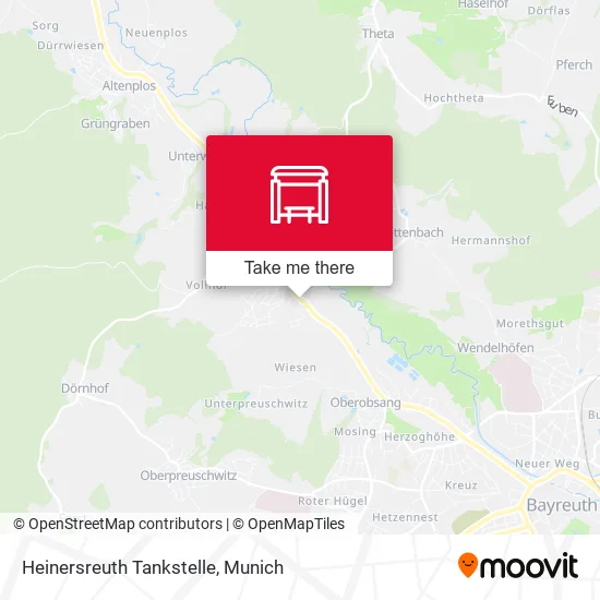 Карта Heinersreuth Tankstelle