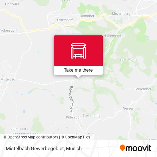 Карта Mistelbach Gewerbegebiet