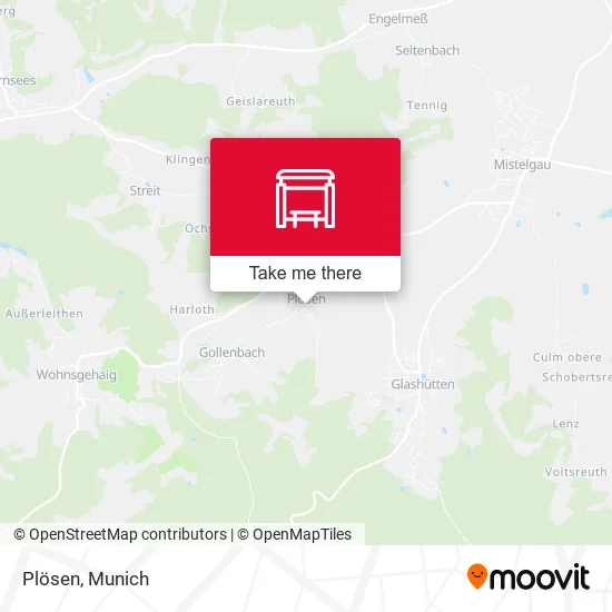 Карта Plösen