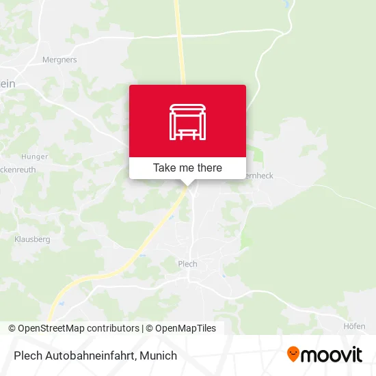 Карта Plech Autobahneinfahrt