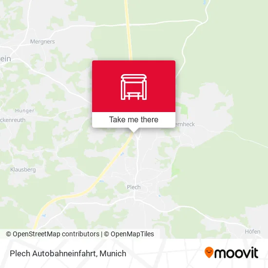 Карта Plech Autobahneinfahrt