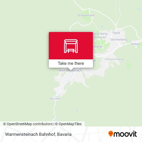 Карта Warmensteinach Bahnhof
