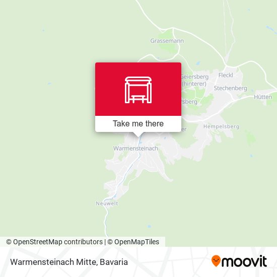 Карта Warmensteinach Mitte