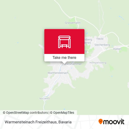 Карта Warmensteinach Freizeithaus