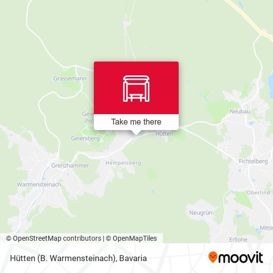Hütten (B. Warmensteinach) map