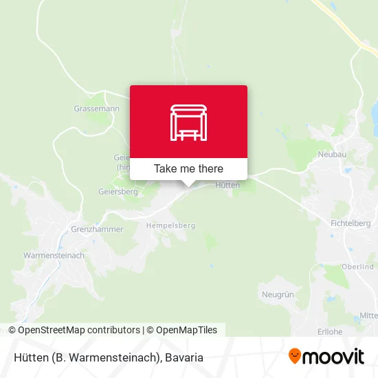 Карта Hütten (B. Warmensteinach)