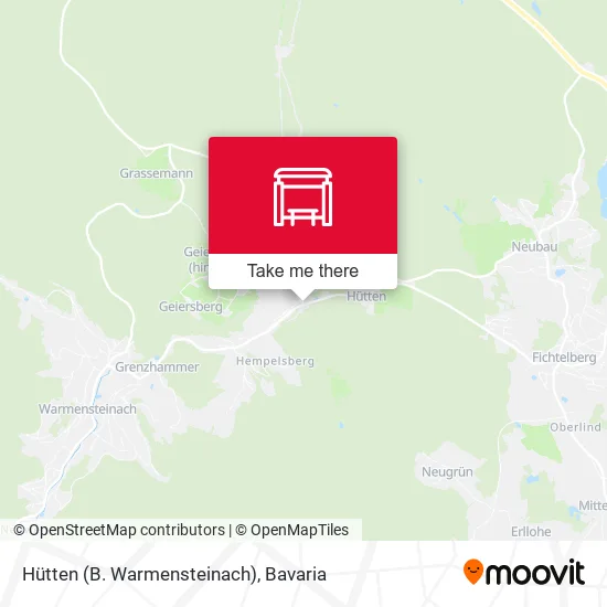 Карта Hütten (B. Warmensteinach)