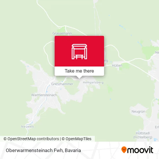 Карта Oberwarmensteinach Fwh