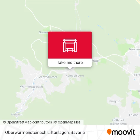 Карта Oberwarmensteinach Liftanlagen